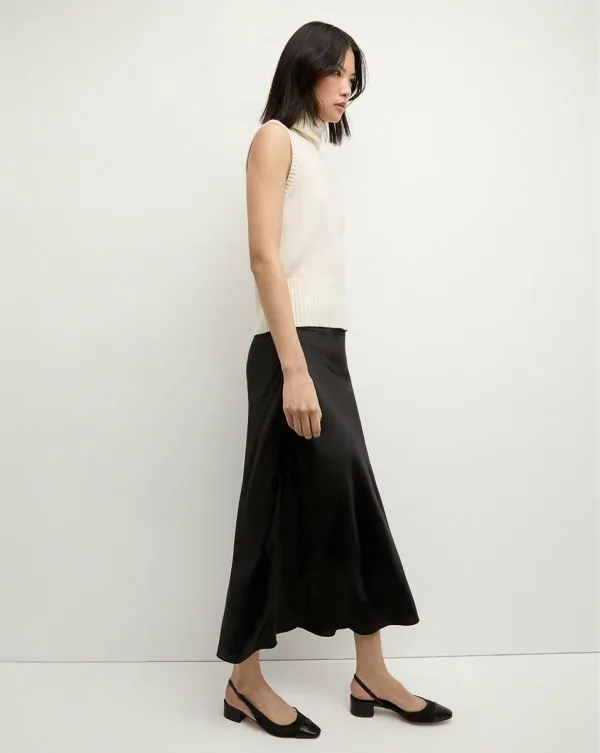 Clover StretchSilk Skirt Black Women Veronica Beard Skirts and Shorts