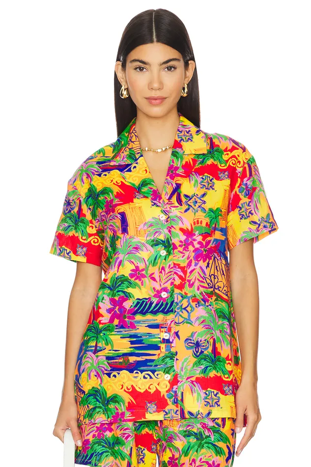Colleen Top Red Multi Women Lovers and Friends Tops Colleen Top Red Multi Women Lovers and Friends Tops