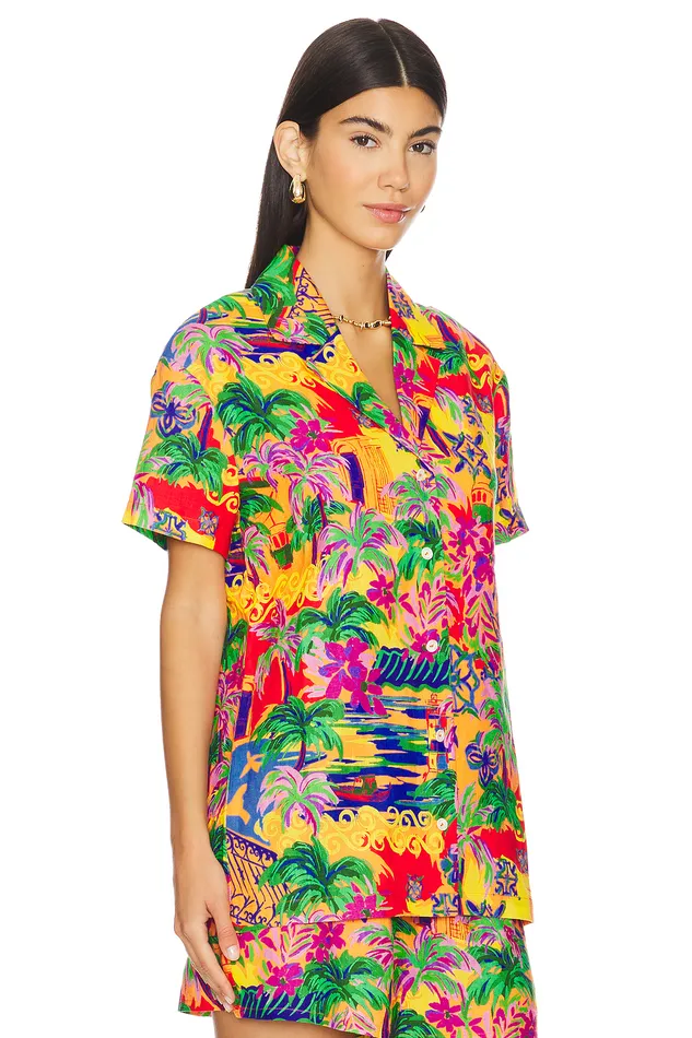 Colleen Top Red Multi Women Lovers and Friends Tops Colleen Top Red Multi Women Lovers and Friends Tops