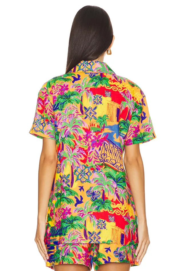 Colleen Top Red Multi Women Lovers and Friends Tops Colleen Top Red Multi Women Lovers and Friends Tops
