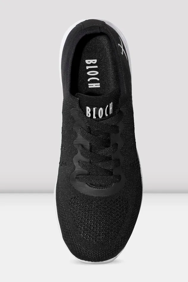 Dance Sneakers Childrens Omnia Lightweight Knitted Sneakers Black Knit 8211 Bloch Children