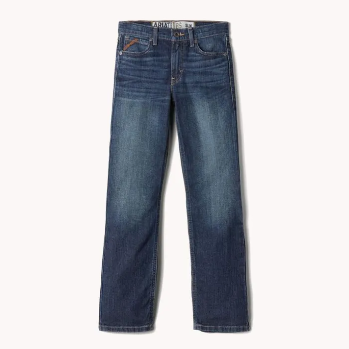 Denim Kids Ariat B5 Slim Stretch Legacy Stackable Straight Leg Jean Durham Denim Kids Ariat B5 Slim Stretch Legacy Stackable Straight Leg Jean Durham