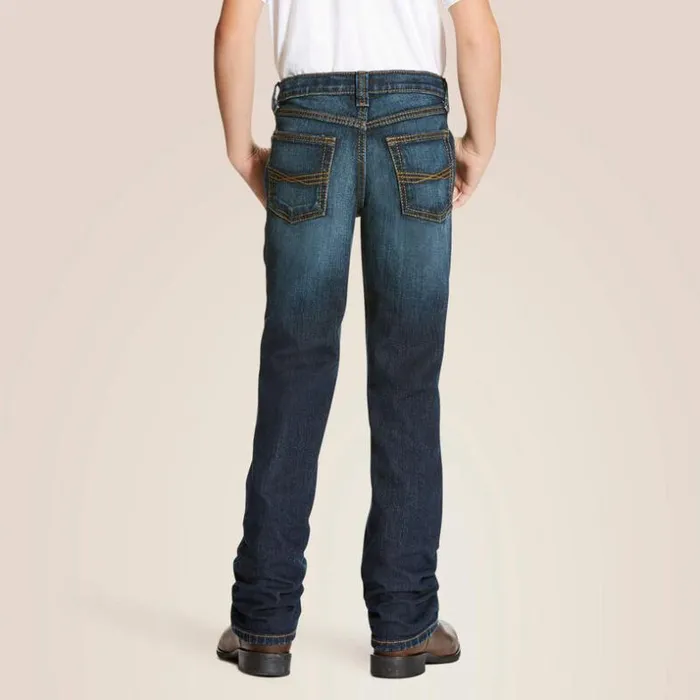 Denim Kids Ariat B5 Slim Stretch Legacy Stackable Straight Leg Jean Durham Denim Kids Ariat B5 Slim Stretch Legacy Stackable Straight Leg Jean Durham