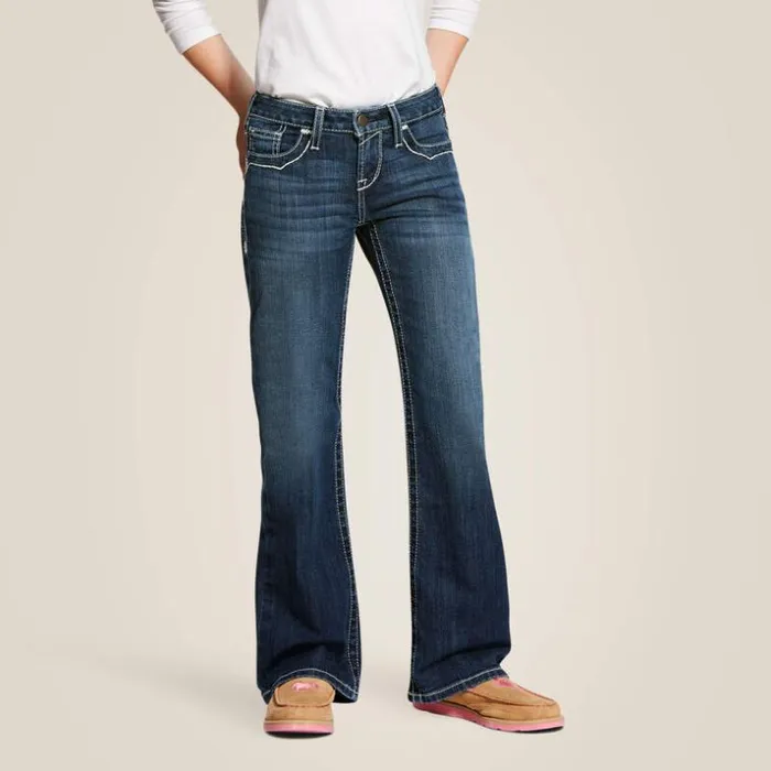 Denim Kids Ariat Entwined Boot Cut Jean Dresden