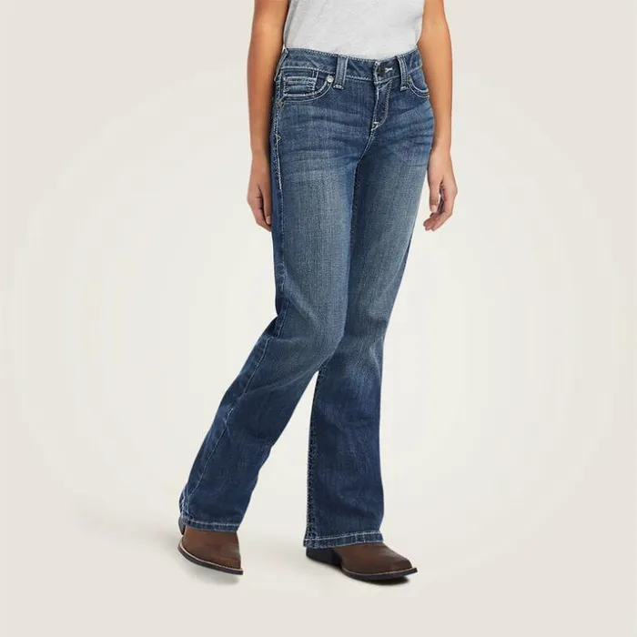 Denim Kids Ariat REAL Raquel Boot Cut Jean Chill Blue