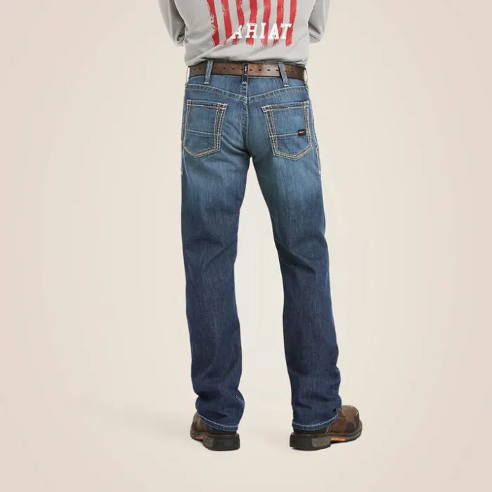 Denim Men Ariat FR M4 Relaxed Stretch DuraLight Boundary Boot Cut Jean Bryce Denim Men Ariat FR M4 Relaxed Stretch DuraLight Boundary Boot Cut Jean Bryce