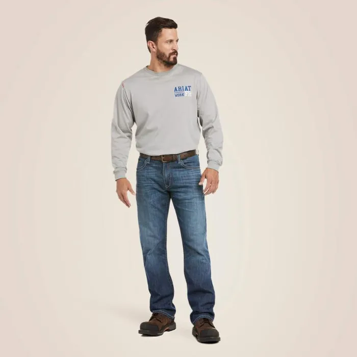 Denim Men Ariat FR M4 Relaxed Stretch DuraLight Boundary Boot Cut Jean Bryce Denim Men Ariat FR M4 Relaxed Stretch DuraLight Boundary Boot Cut Jean Bryce