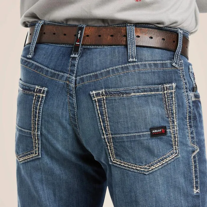 Denim Men Ariat FR M4 Relaxed Stretch DuraLight Boundary Boot Cut Jean Bryce Denim Men Ariat FR M4 Relaxed Stretch DuraLight Boundary Boot Cut Jean Bryce