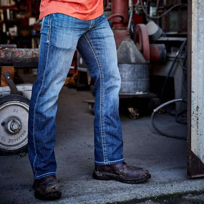 Denim Men Ariat FR M4 Relaxed Stretch DuraLight Boundary Boot Cut Jean Bryce Denim Men Ariat FR M4 Relaxed Stretch DuraLight Boundary Boot Cut Jean Bryce