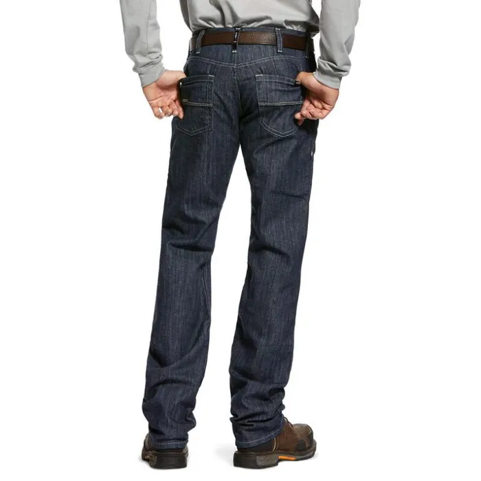 Denim Men Ariat FR M5 Slim Armor Stretch Stackable Straight Leg Jean Rinse Denim Men Ariat FR M5 Slim Armor Stretch Stackable Straight Leg Jean Rinse