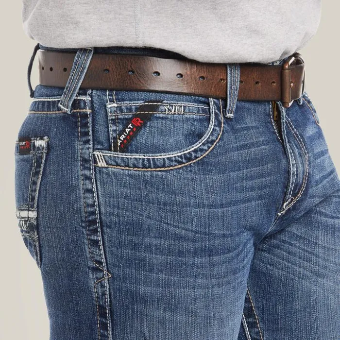 Denim Men Ariat FR M7 Slim DuraStretch Adkins Stackable Straight Leg Jean Slate Denim Men Ariat FR M7 Slim DuraStretch Adkins Stackable Straight Leg Jean Slate