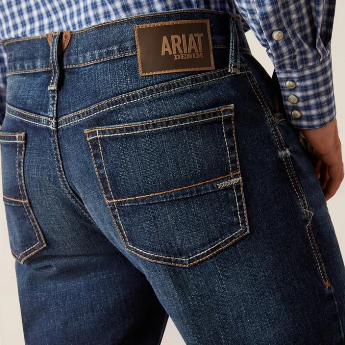 Denim Men Ariat M4 Relaxed Dustin Boot Cut Jean Drake Denim Men Ariat M4 Relaxed Dustin Boot Cut Jean Drake