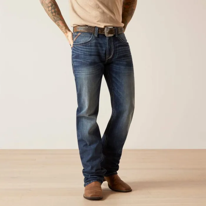 Denim Men Ariat M4 Relaxed Handley Boot Cut Jean Bixby