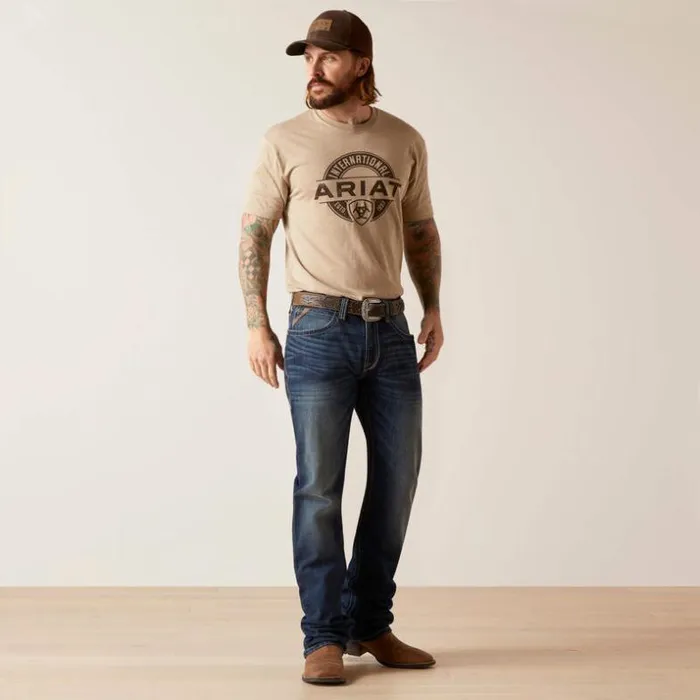Denim Men Ariat M4 Relaxed Handley Boot Cut Jean Bixby
