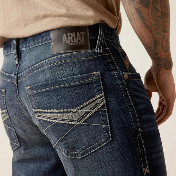 Denim Men Ariat M4 Relaxed Handley Boot Cut Jean Bixby