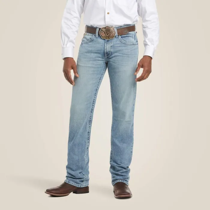 Denim Men Ariat M5 Slim Stirling Stretch Stackable Straight Leg Jean Nolin