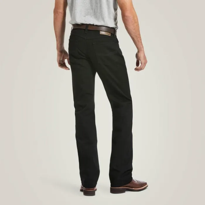 Denim Men Ariat M5 Slim Stretch Legacy Black Stackable Straight Leg Jean Travis