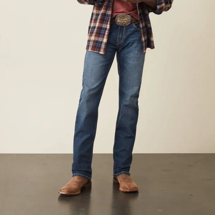 Denim Men Ariat M5 Whitman Straight Leg Jean Skyland