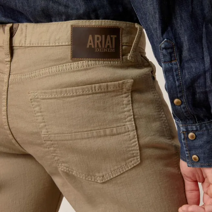 Denim Men Ariat M7 Grizzly Straight Jean Dark Khaki
