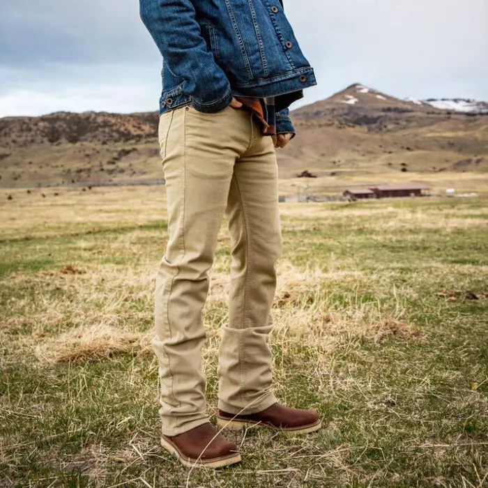 Denim Men Ariat M7 Grizzly Straight Jean Dark Khaki