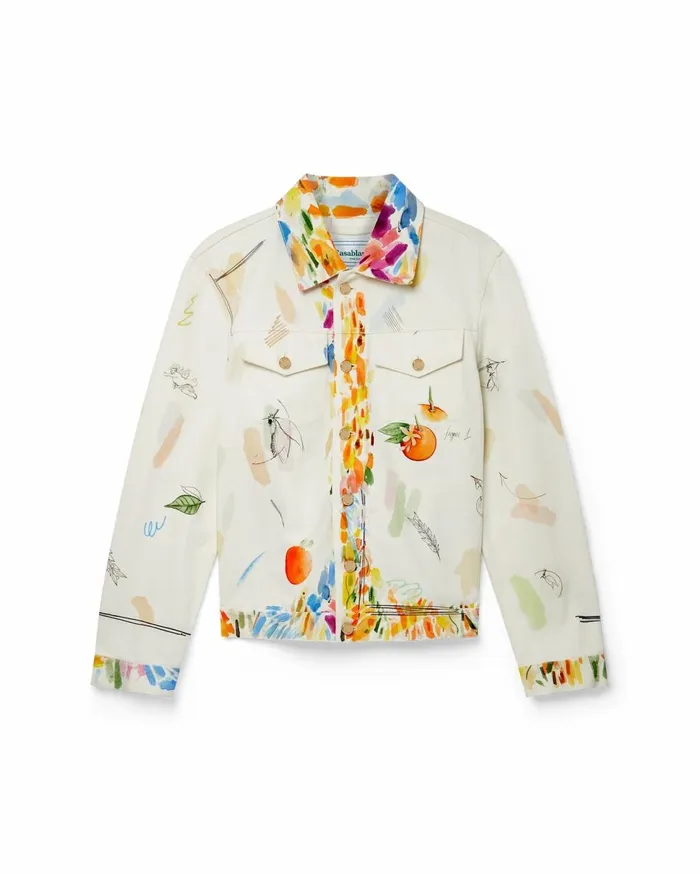 Denim Men Casablanca Paris Work In Progress Classic Denim Jacket