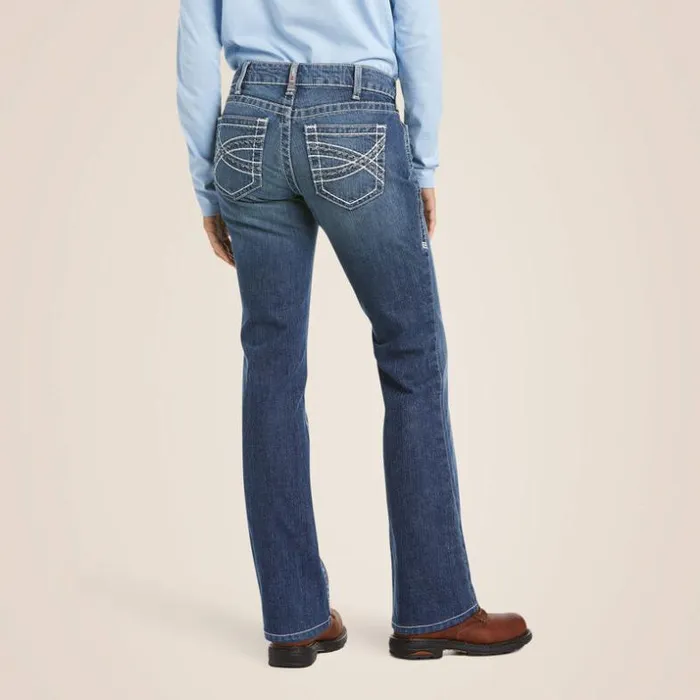 Denim Women Ariat FR DuraStretch Entwined Boot Cut Jean Oceanside