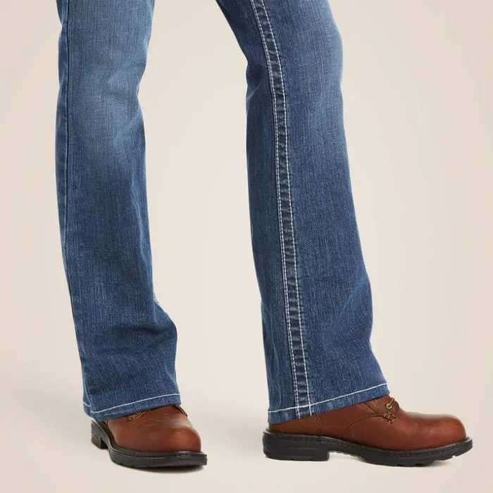 Denim Women Ariat FR DuraStretch Entwined Boot Cut Jean Oceanside