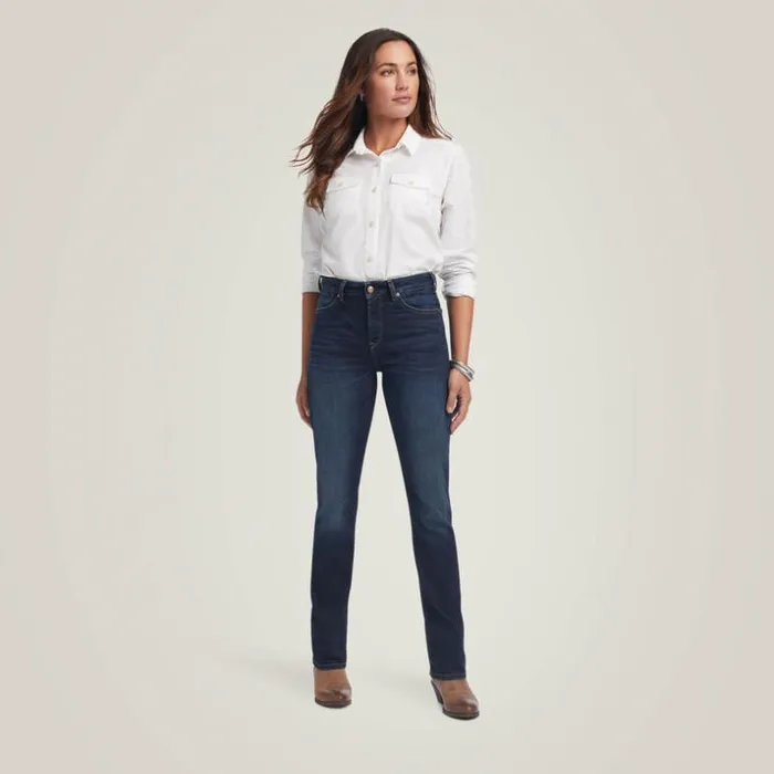 Denim Women Ariat Premium High Rise Stretch Straight Jean Michigan Denim Women Ariat Premium High Rise Stretch Straight Jean Michigan