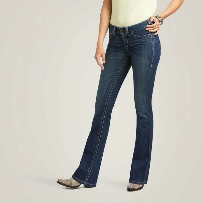 Denim Women Ariat REAL Mid Rise Corinne Boot Cut Jean Pacific