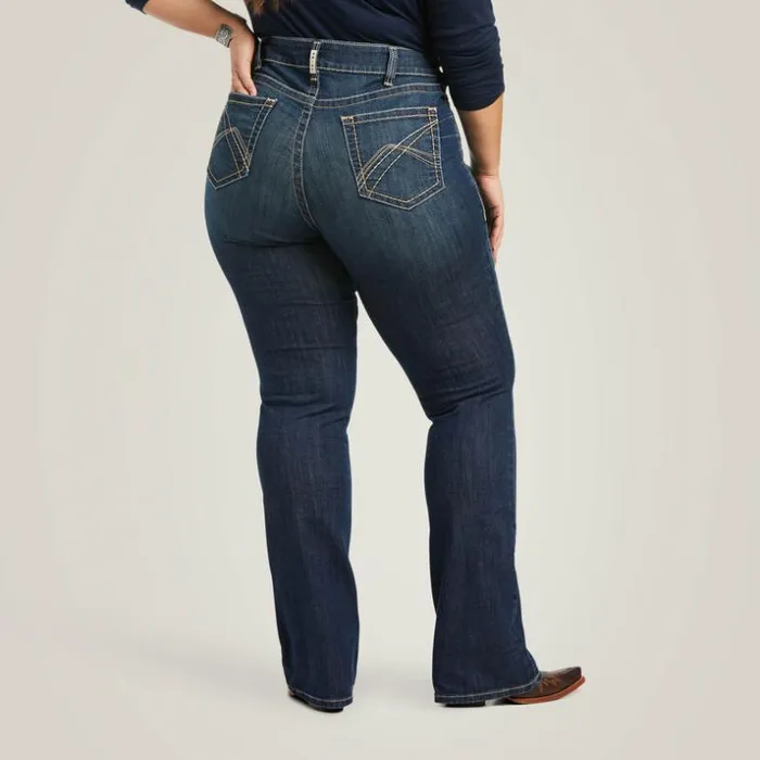 Denim Women Ariat REAL Mid Rise Corinne Boot Cut Jean Pacific Denim Women Ariat REAL Mid Rise Corinne Boot Cut Jean Pacific