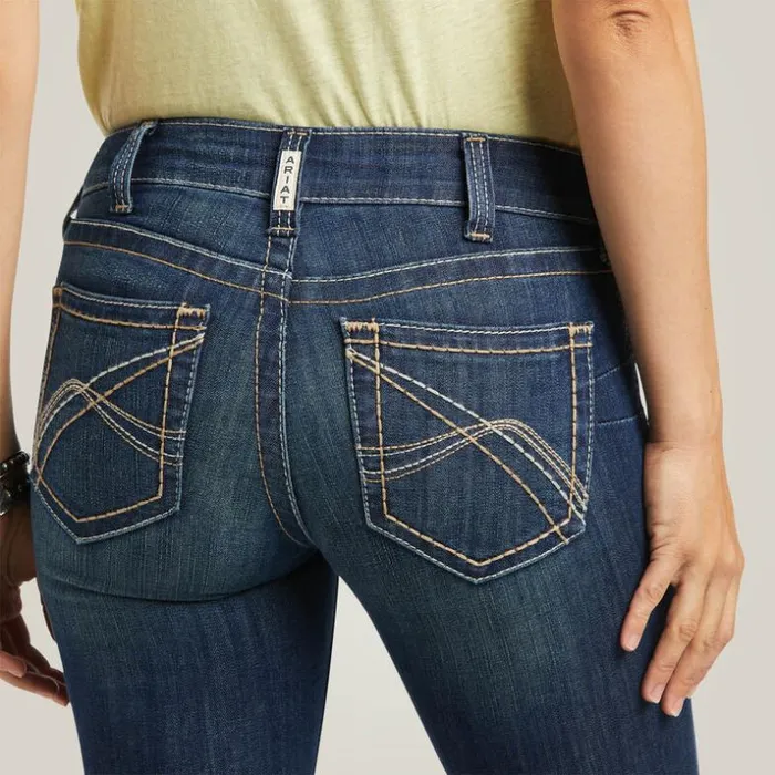 Denim Women Ariat REAL Mid Rise Corinne Boot Cut Jean Pacific Denim Women Ariat REAL Mid Rise Corinne Boot Cut Jean Pacific