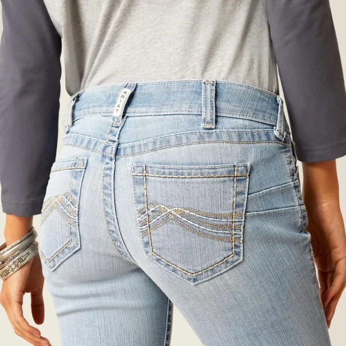Denim Women Ariat REAL Mid Rise Kehlani Boot Cut Jean Colorado