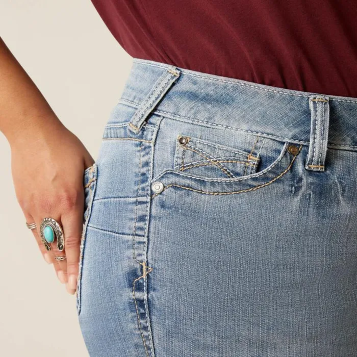 Denim Women Ariat REAL Mid Rise Kehlani Boot Cut Jean Colorado