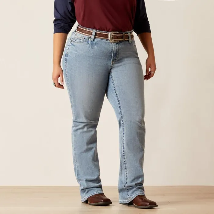 Denim Women Ariat REAL Mid Rise Kehlani Boot Cut Jean Colorado