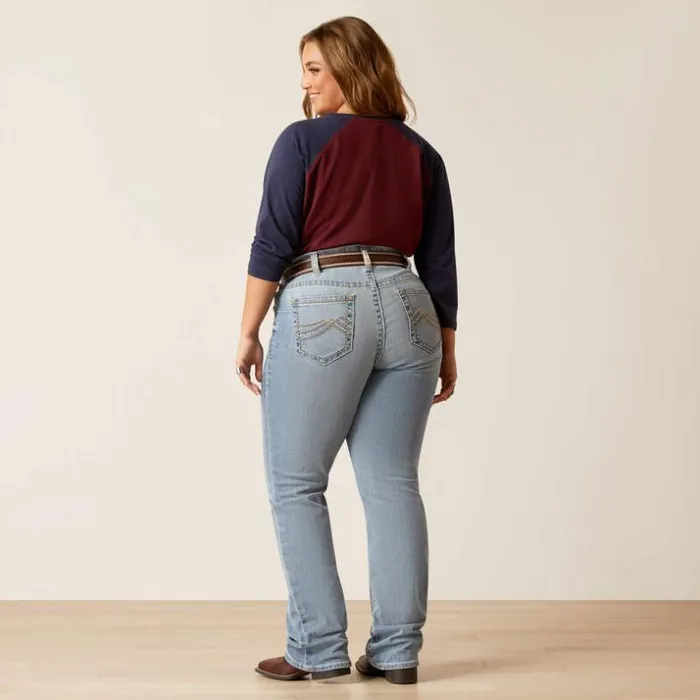 Denim Women Ariat REAL Mid Rise Kehlani Boot Cut Jean Colorado