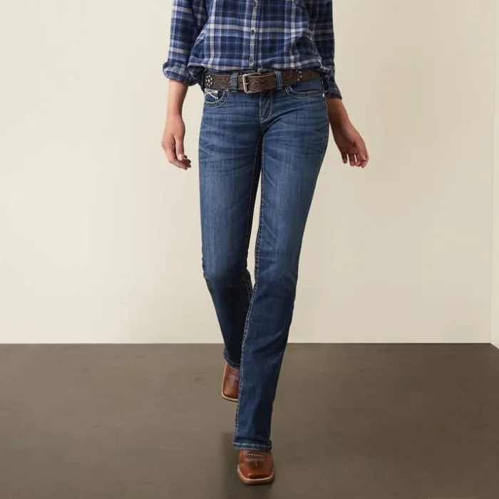 Denim Women Ariat REAL Mid Rise Miriam Boot Cut Jean Irvine