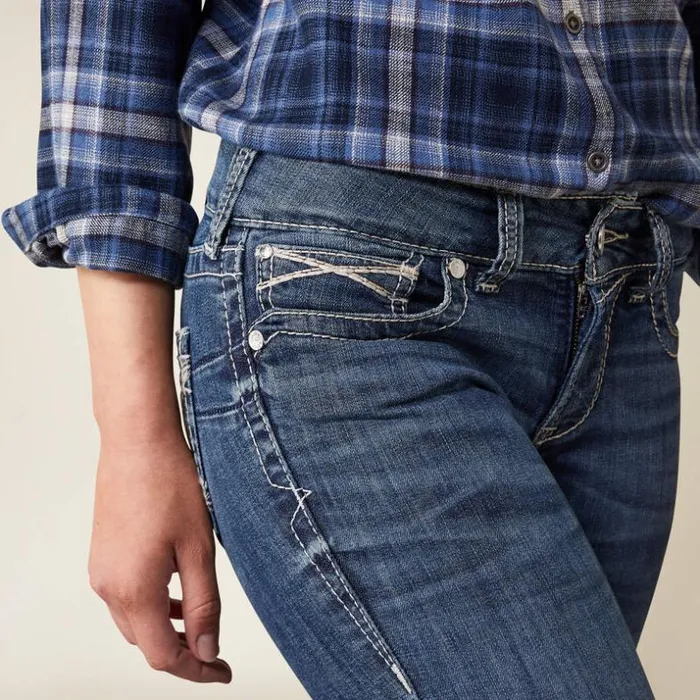 Denim Women Ariat REAL Mid Rise Miriam Boot Cut Jean Irvine