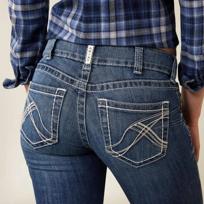 Denim Women Ariat REAL Mid Rise Miriam Boot Cut Jean Irvine