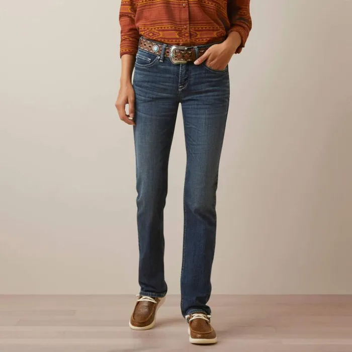 Denim Women Ariat REAL Perfect Rise Madyson Straight Jean Arkansas