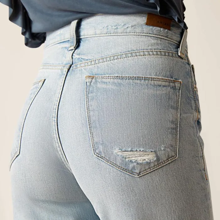 Denim Women Ariat Ultra High Rise Tomboy Straight Jean Mykonos Denim Women Ariat Ultra High Rise Tomboy Straight Jean Mykonos