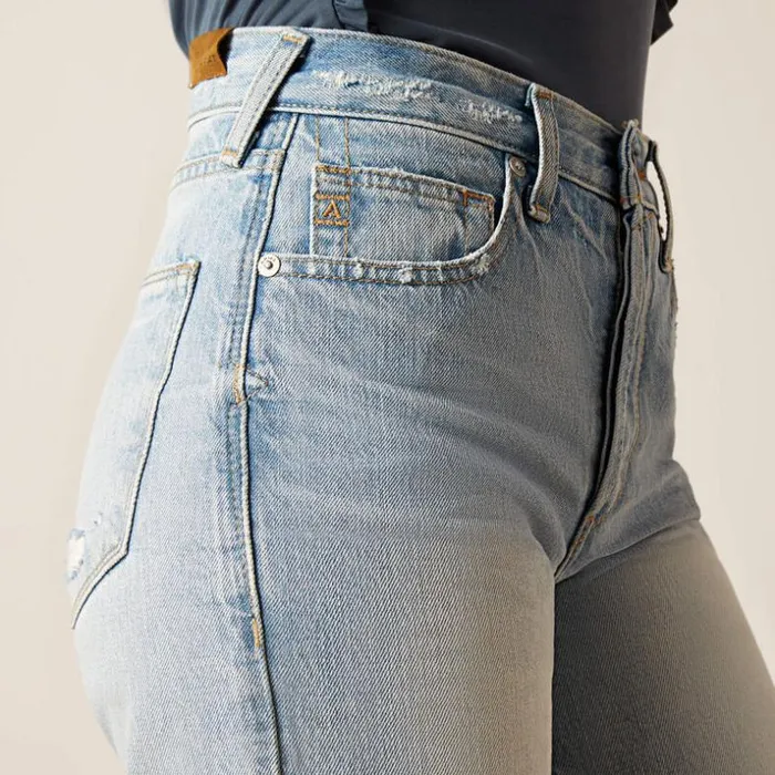 Denim Women Ariat Ultra High Rise Tomboy Straight Jean Mykonos Denim Women Ariat Ultra High Rise Tomboy Straight Jean Mykonos