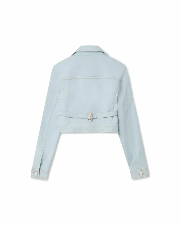 Denim Women Casablanca Paris Rainbow Cropped Denim Jacket Denim Women Casablanca Paris Rainbow Cropped Denim Jacket