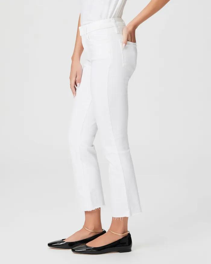 Denim Women Cindy Crop Straight Jean 8211 Crisp White PAIGE Denim Women Cindy Crop Straight Jean 8211 Crisp White PAIGE