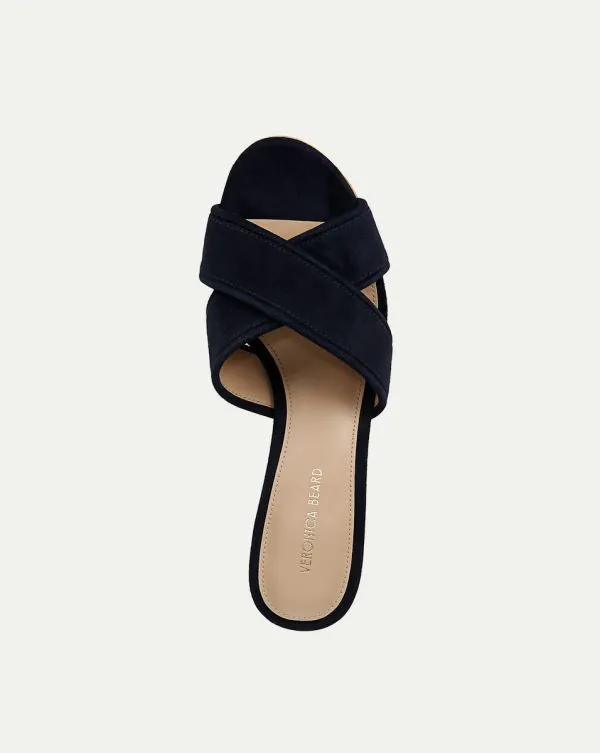 Dory BlockHeel Sandal Navy Women Veronica Beard Shoes