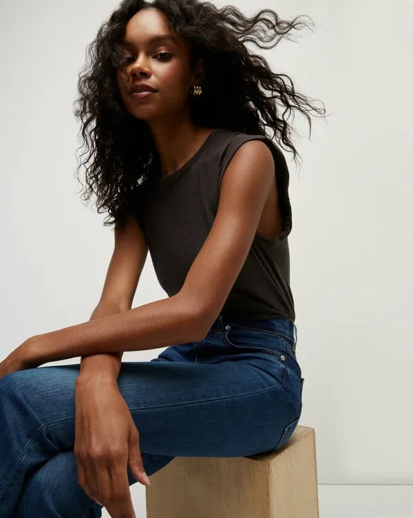 Dree Muscle Tee Charcoal Women Veronica Beard Tops