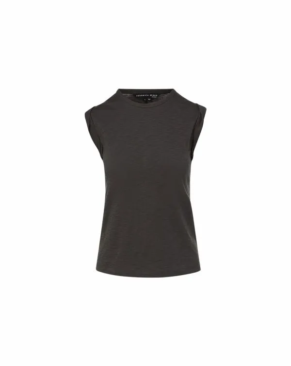 Dree Muscle Tee Charcoal Women Veronica Beard Tops Dree Muscle Tee Charcoal Women Veronica Beard Tops