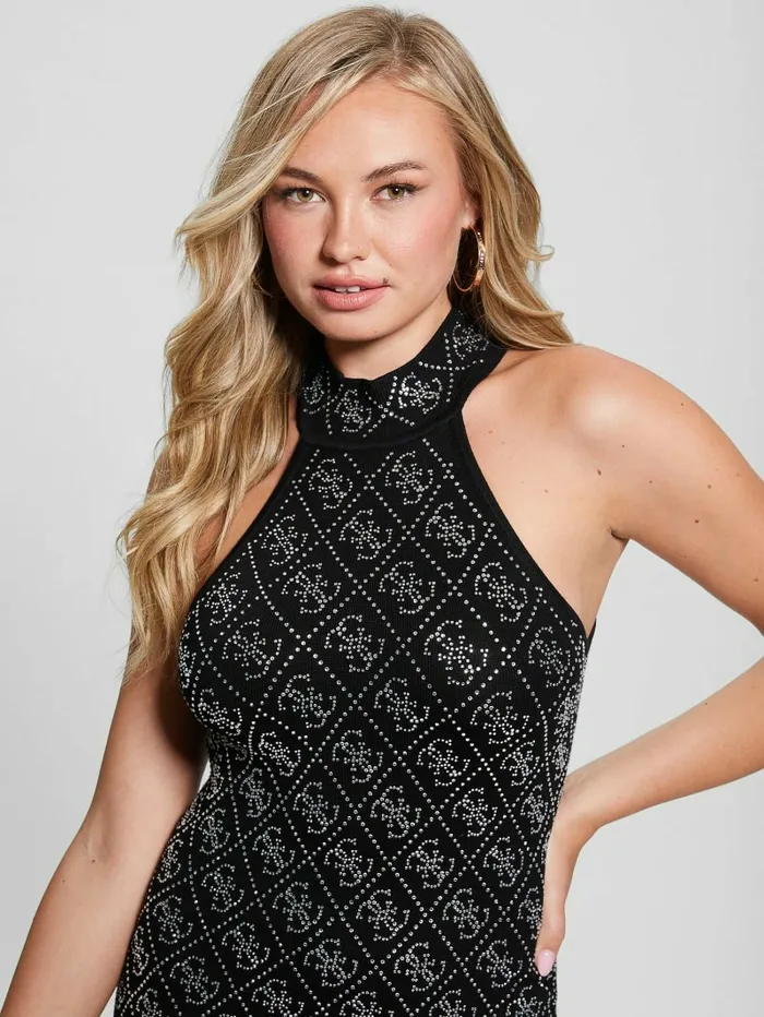 Dresses and Jumpsuits Celeste Quattro G Dress Black 8211 GUESS Women Dresses and Jumpsuits Celeste Quattro G Dress Black 8211 GUESS Women