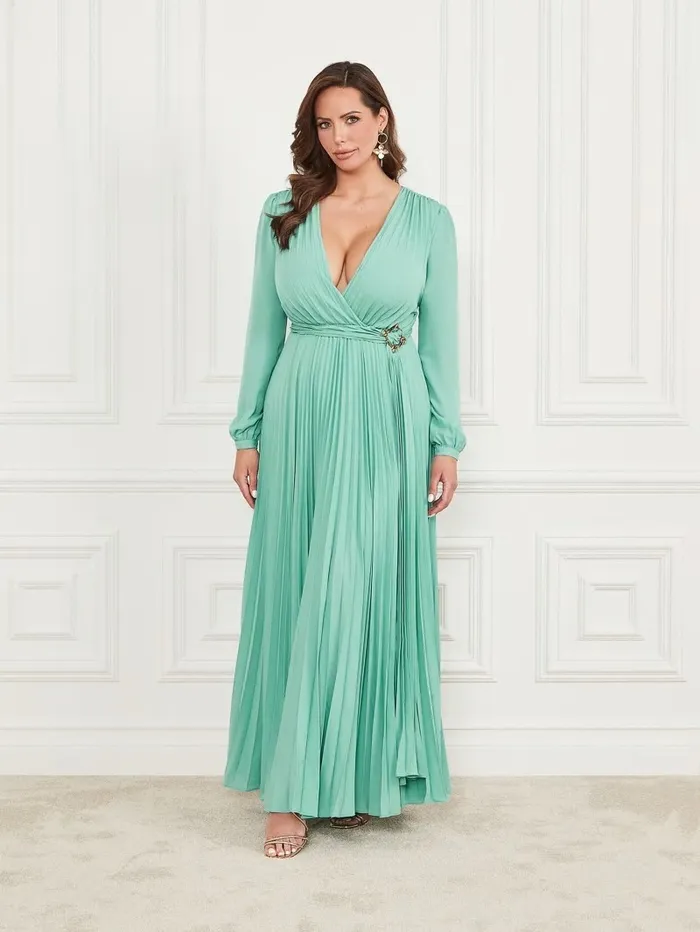 Dresses and Jumpsuits GUESS Women Shamie Maxi Dress Vintage Sky