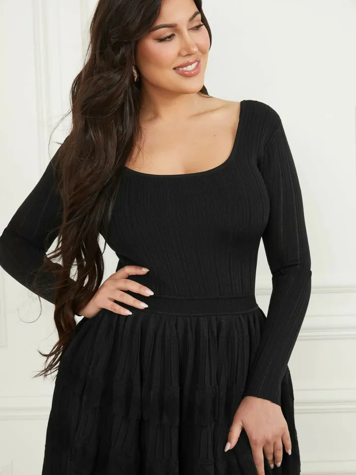 Dresses and Jumpsuits Tempo Sweater Dress Black GUESS Women