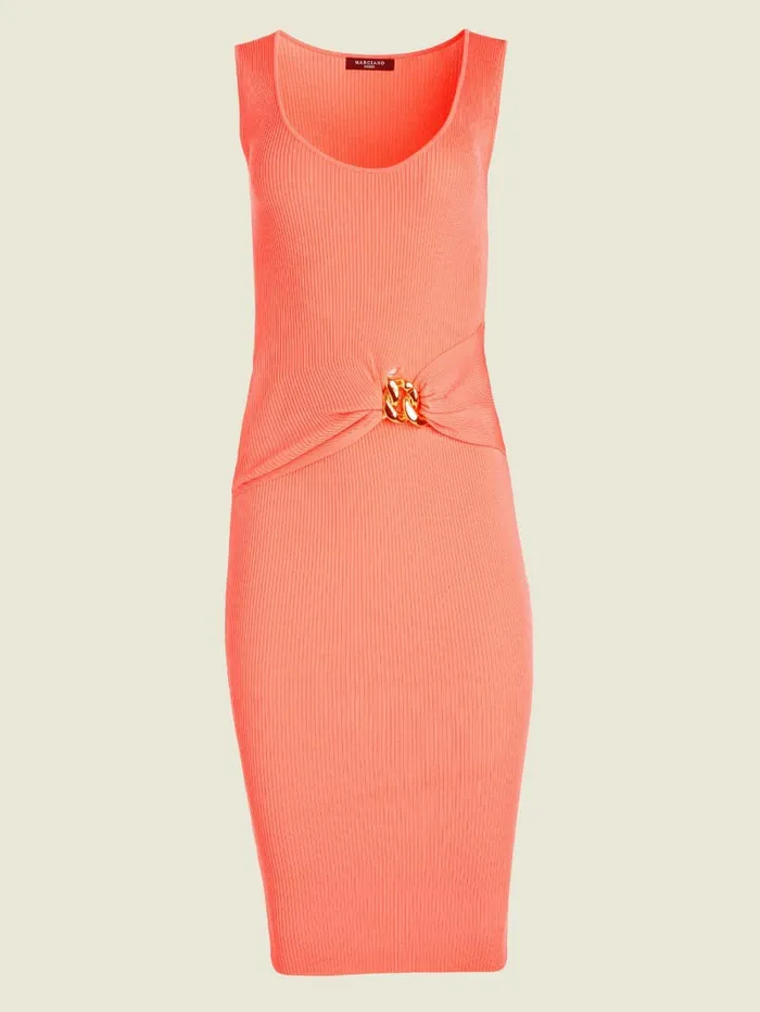 Dresses and Jumpsuits Women GUESS Veronique Ribbed Dress Coral Peonie Dresses and Jumpsuits Women GUESS Veronique Ribbed Dress Coral Peonie